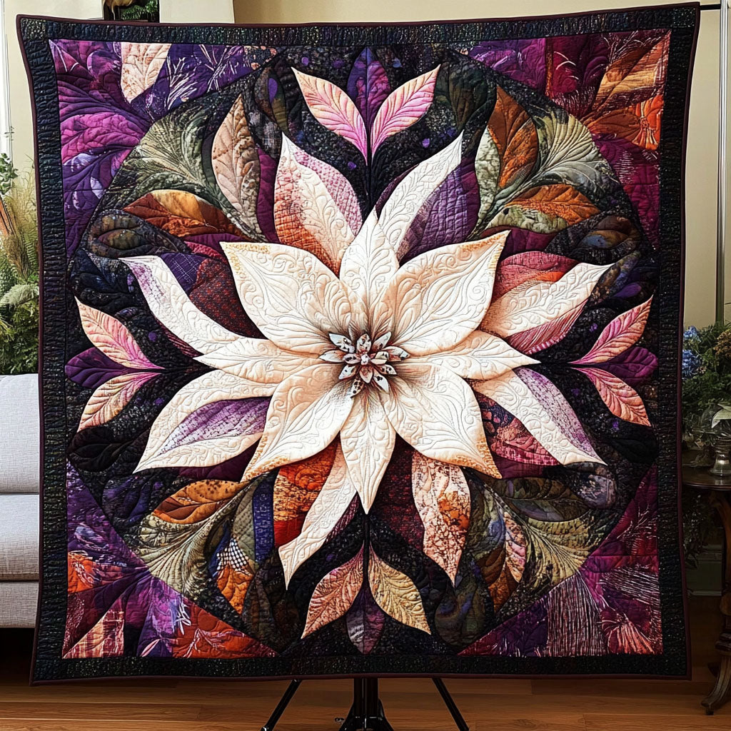 Magnolia Bliss Quilted Blanket