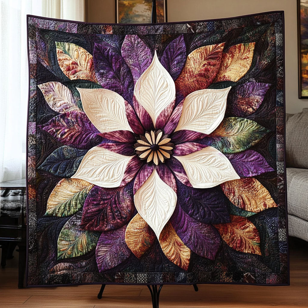 Magnolia Glow Quilted Blanket