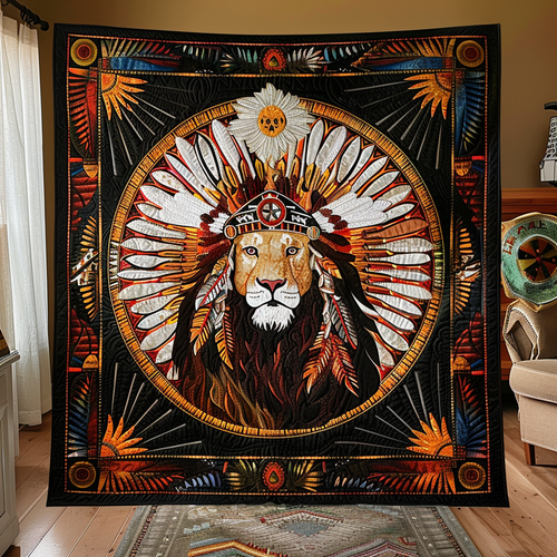Majestic Lion King Quilted Blanket