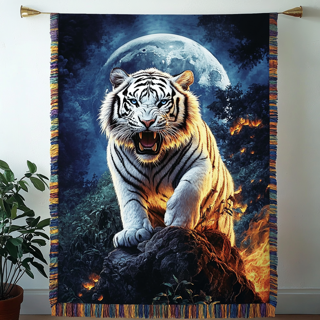Majestic Stripes Woven Throw Blanket