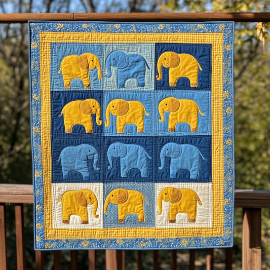 Majestic Trunks Quilted Blanket