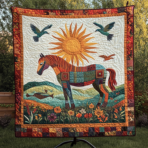 Majestic Gallop Quilted Blanket
