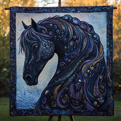 Majestic Hoofbeats Quilted Blanket