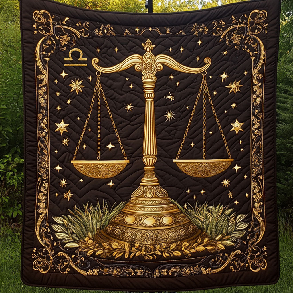 Majestic Libra Balance Quilted Blanket