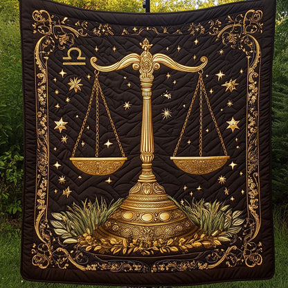 Majestic Libra Balance Quilted Blanket