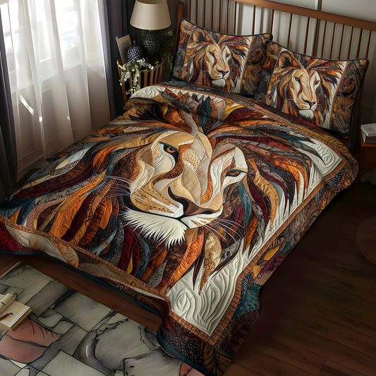 Majestic Mane 3-Piece Quilted Bedding Set