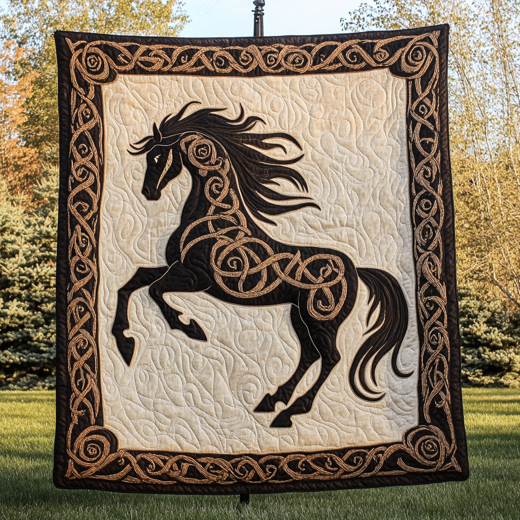 Majestic Mane Quilted Blanket