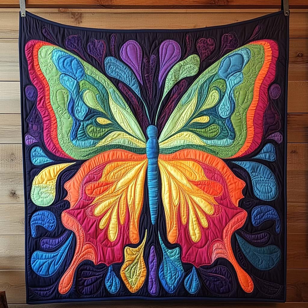 Majestic Monarch Quilted Blanket