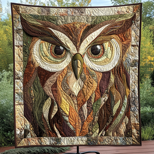 Majestic Owl Quilted Blanket