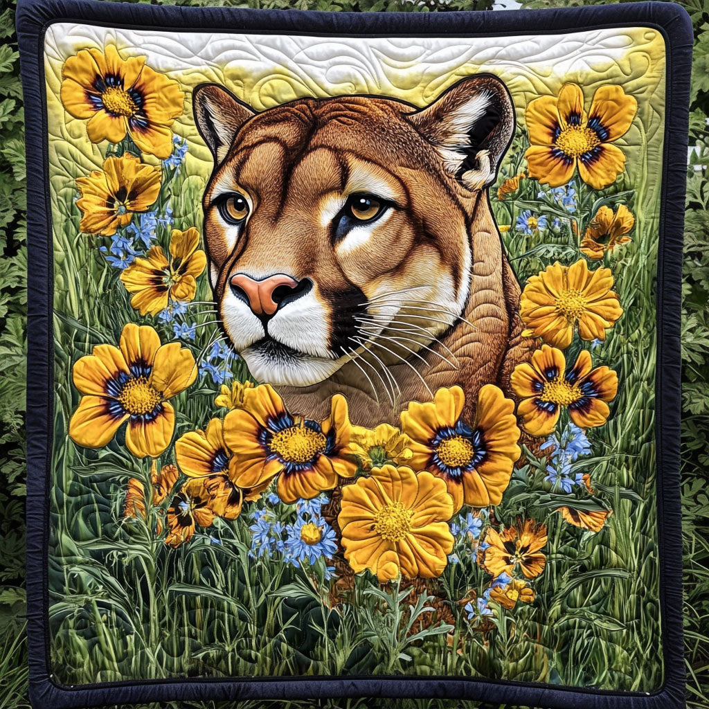 Majestic Panther Quilted Blanket