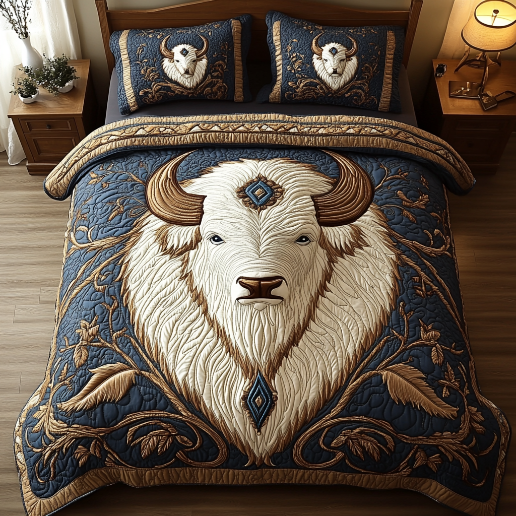 Majestic Plains 3-Piece Quilted Bedding Set