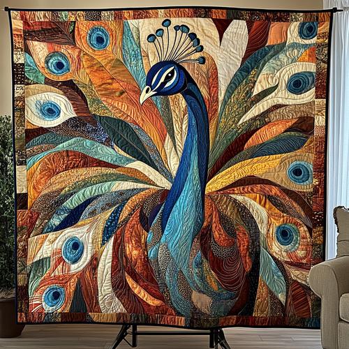 Majestic Plumage Quilted Blanket