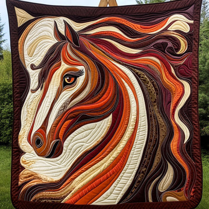 Majestic Stallion Quilted Blanket