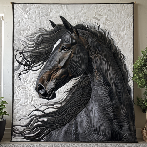 Majestic Strides Quilted Blanket