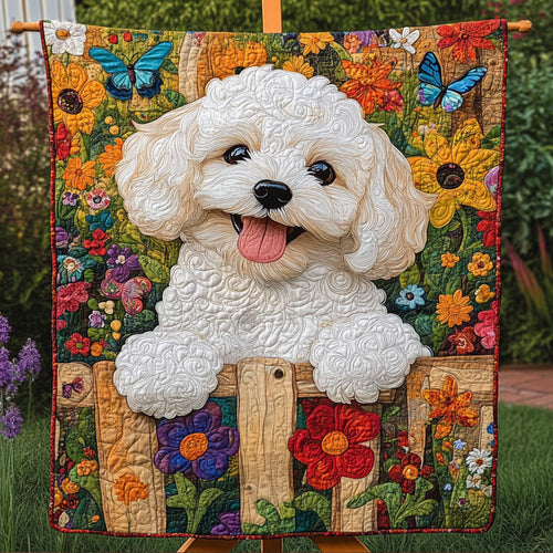 Maltipoo Bliss Quilted Blanket