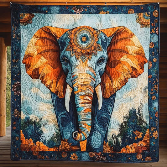 Mandala Majesty Quilted Blanket