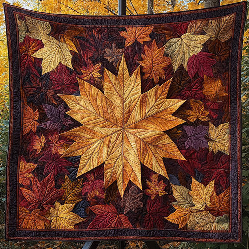Maple Majesty Quilted Blanket