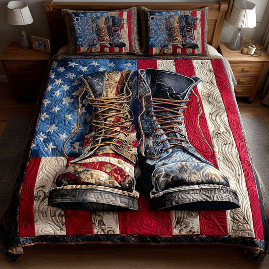 March for Freedom 3-Piece Quilted Bedding Set