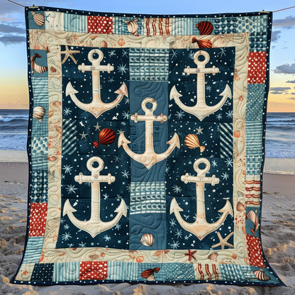 Maritime Dreams Quilted Blanket