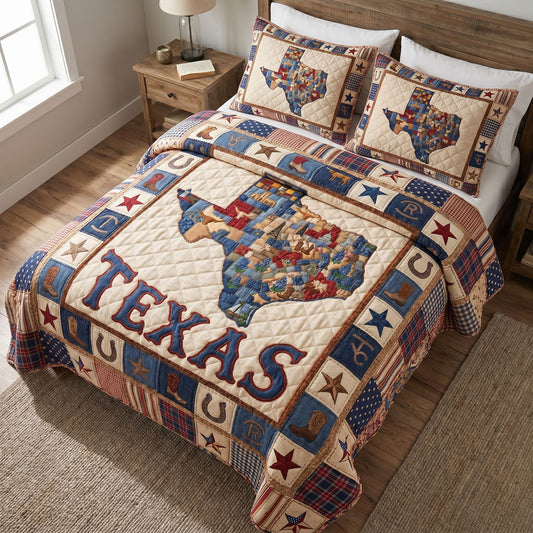 Maverick Spirit 3-Piece Quilted Bedding Set