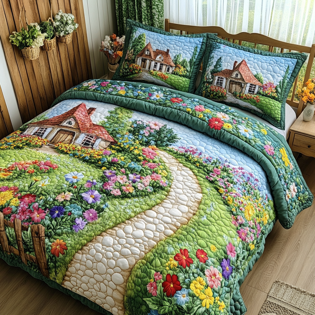 Garden 3-Piece Quilted Bedding Set