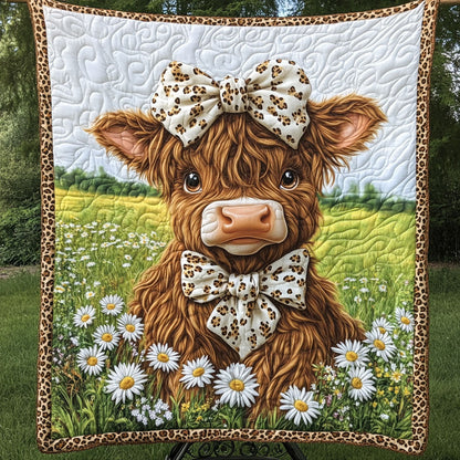 Meadow Bow Beauty Quilted Blanket