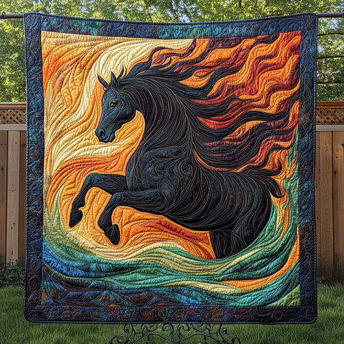 Meadow Breeze Quilted Blanket
