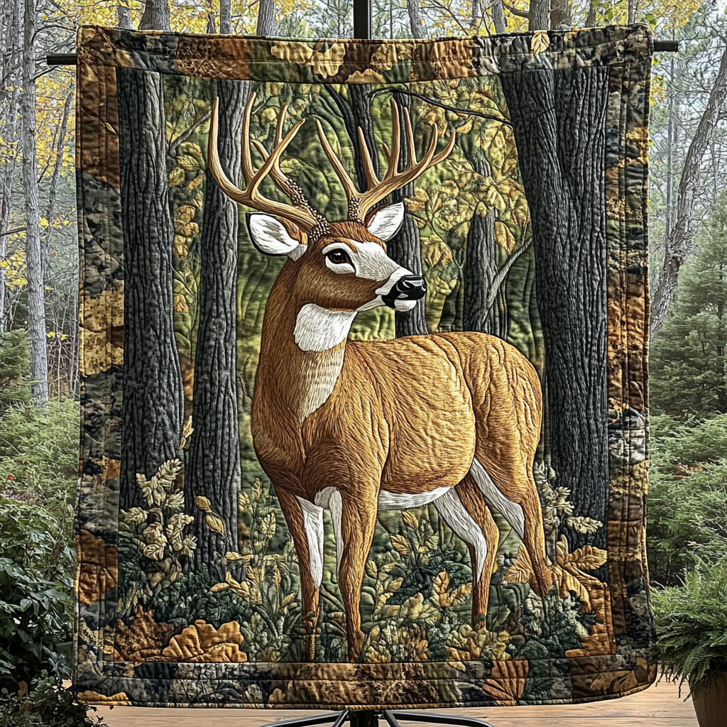 Meadow Majesty Quilted Blanket