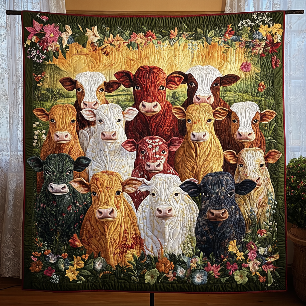 Meadow Moods Quilted Blanket