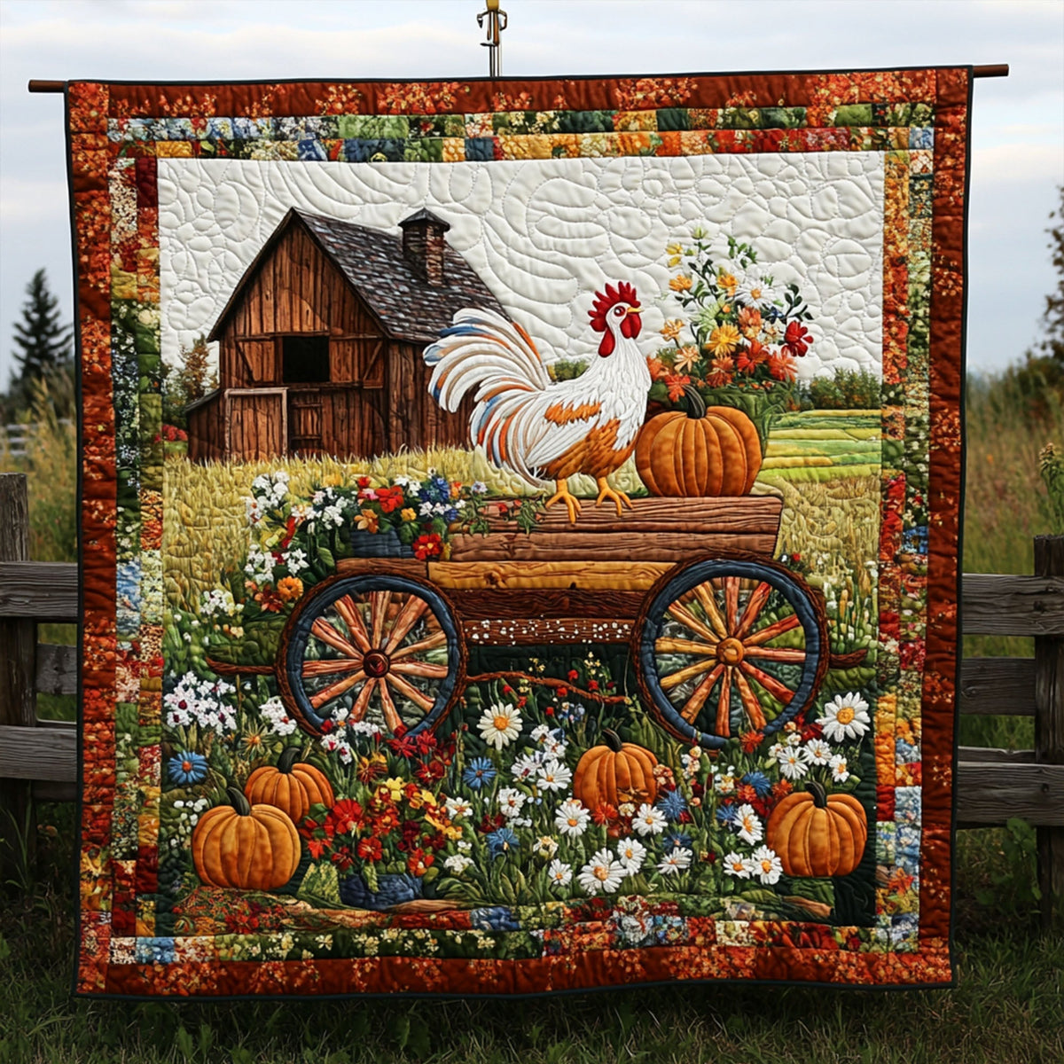 Meadow Mornings Quilted Blanket