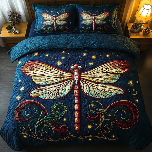 Meadow Spark 3-Piece Quilted Bedding Set