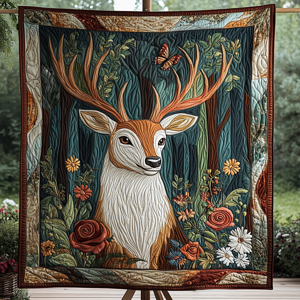Meadow Wanderer Quilted Blanket