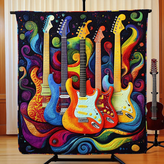 Melodic Power Quilted Blanket
