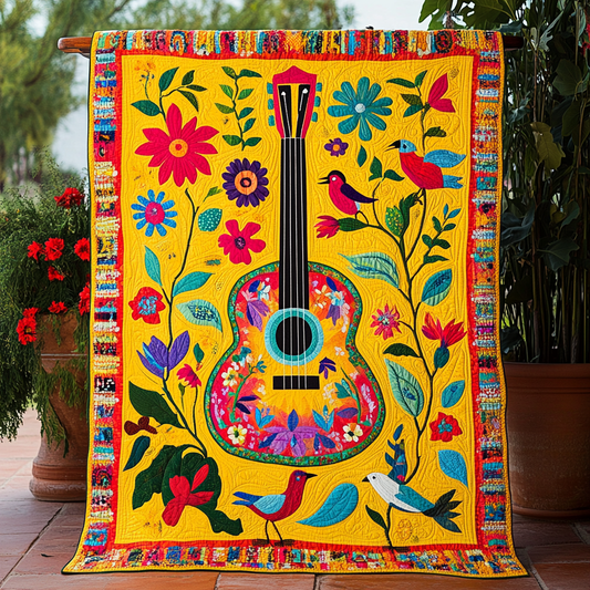 Melody Bloom Quilted Blanket