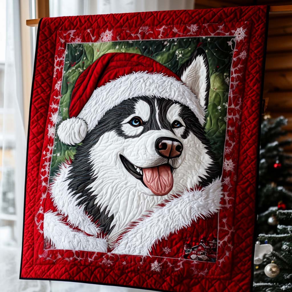 Merry Grin Quilted Blanket