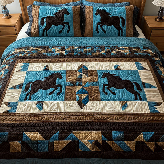 Western 3-Piece Quilted Bedding Set