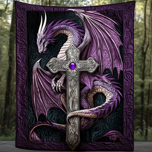Midnight Blaze Quilted Blanket