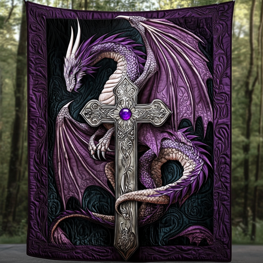 Midnight Blaze Quilted Blanket