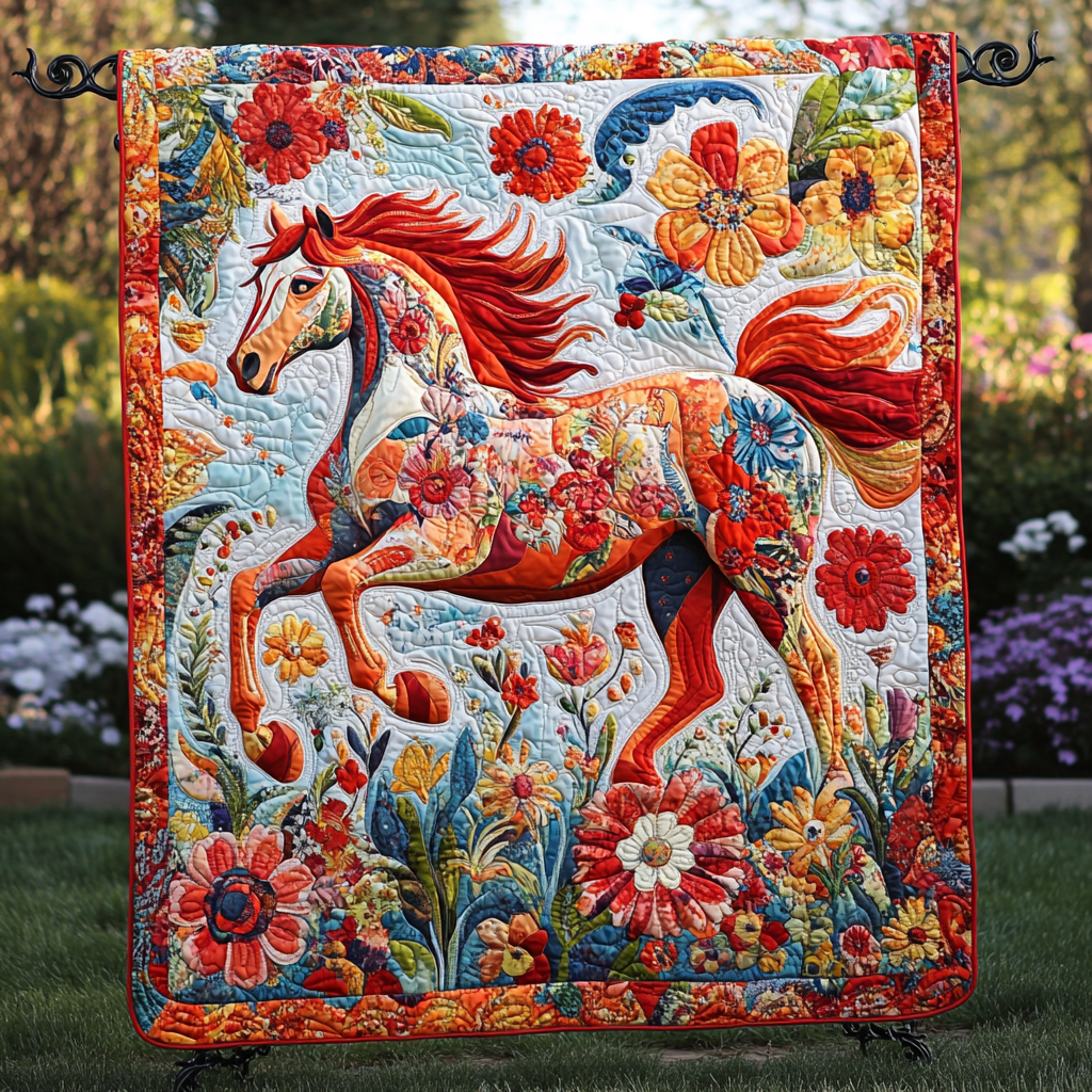 Midnight Charger Quilted Blanket