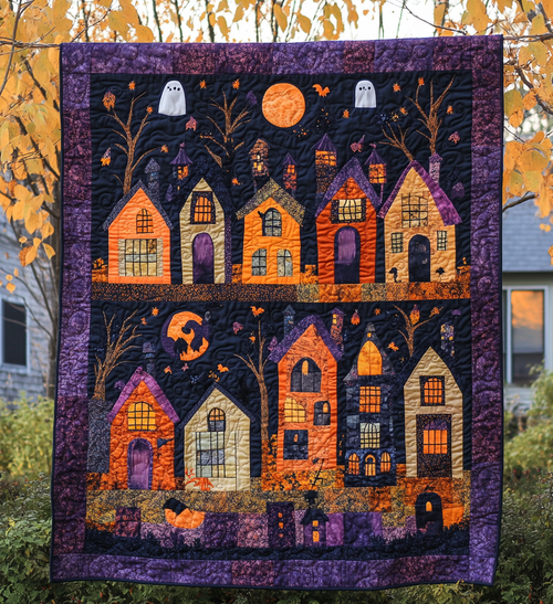 Midnight Magic Quilted Blanket