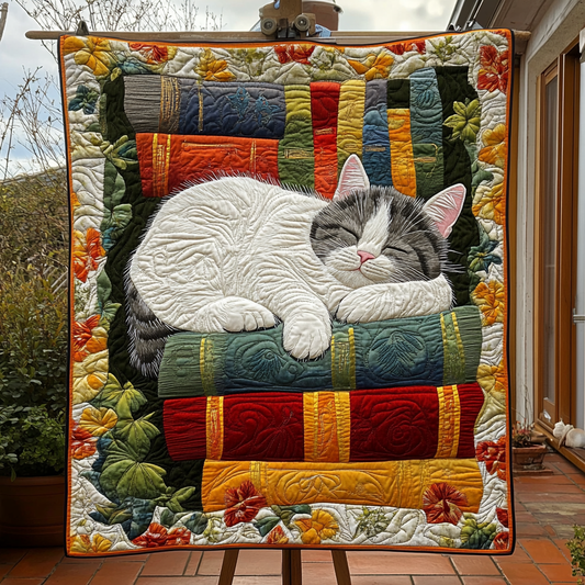 Midnight Meow Quilted Blanket