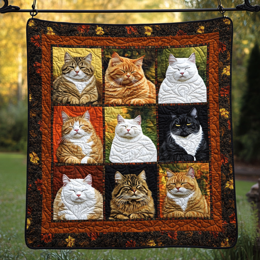 Midnight Purrs Quilted Blanket