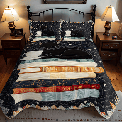 Midnight Reading 3-Piece Quilted Bedding Set