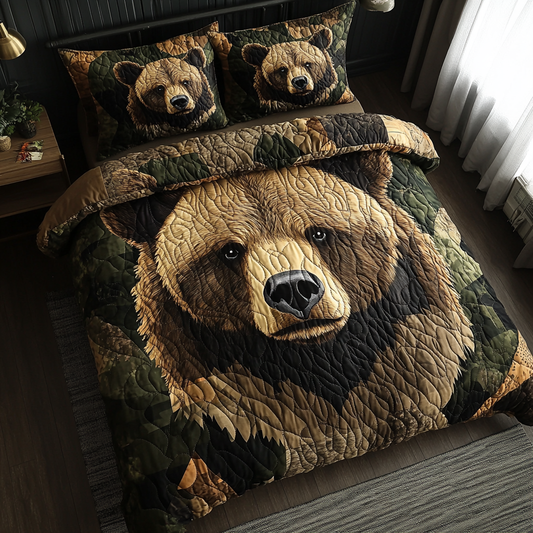 Mighty Claw 3-Piece Quilted Bedding Set