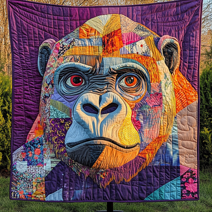 Mighty Gorilla Quilted Blanket