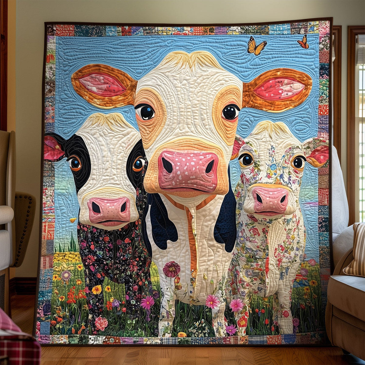 Milkmaid's Marvel Quilted Blanket