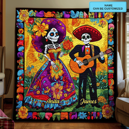 Dia De Los Muertos Personalized Quilted