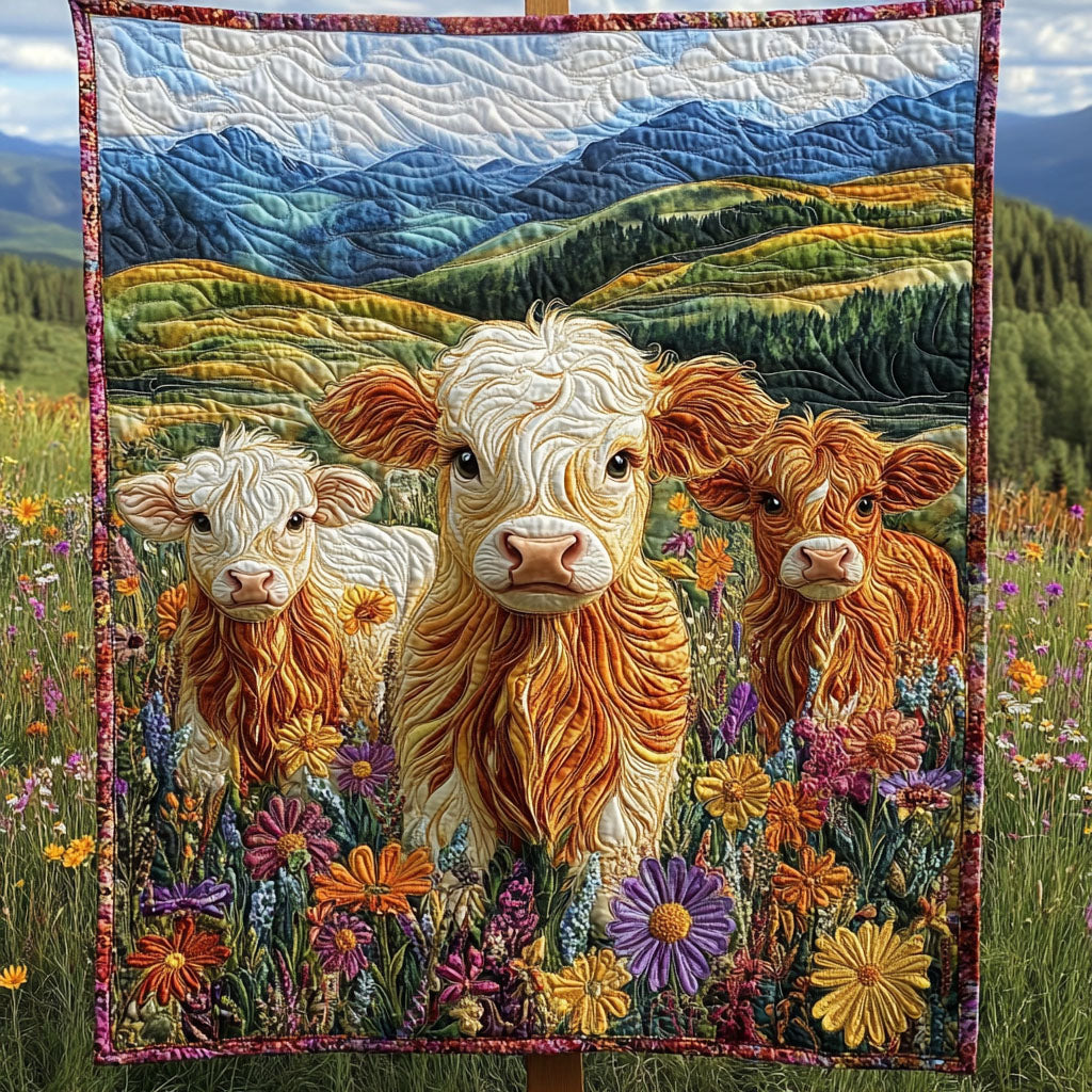 Moo-tiful Moments Quilted Blanket