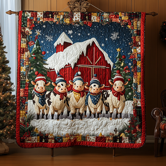 Moo Magic Quilted Blanket