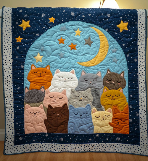 Moonbeam Cat Nap Quilted Blanket